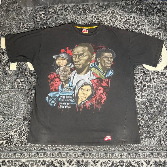 Vintage The Wire HBO Y2k Stadus OG Omar’s Comin Rap T-Shirt Black Men’s Sz 5XL - Picture 1 of 5